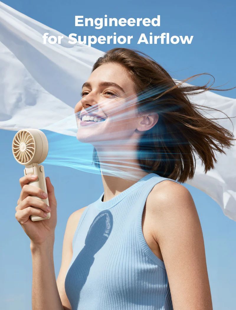 Aecooly Halo 04 Portable Handheld Fan Beige Aecooly Halo 04 Portable Handheld Fan Beige