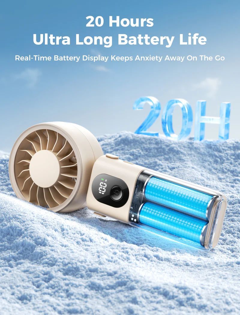Aecooly Halo 04 Portable Handheld Fan Beige Aecooly Halo 04 Portable Handheld Fan Beige