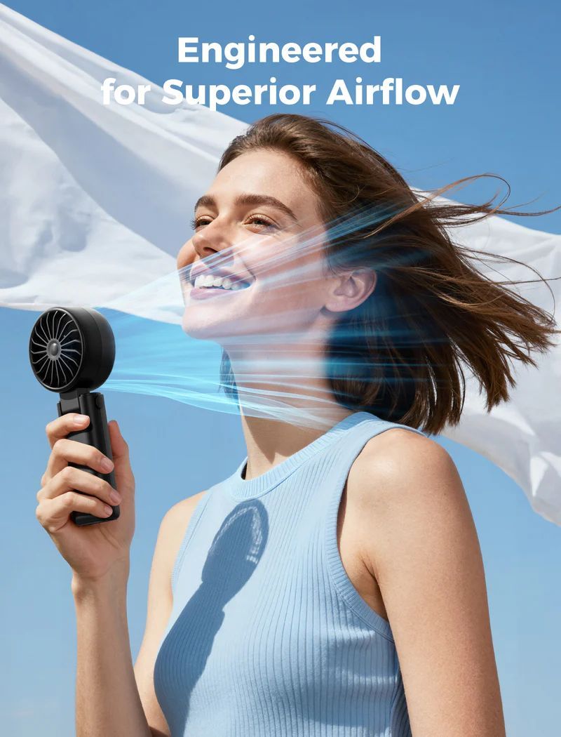 Aecooly Halo 04 Icing Portable Handheld Fan Black Aecooly Halo 04 Icing Portable Handheld Fan Black