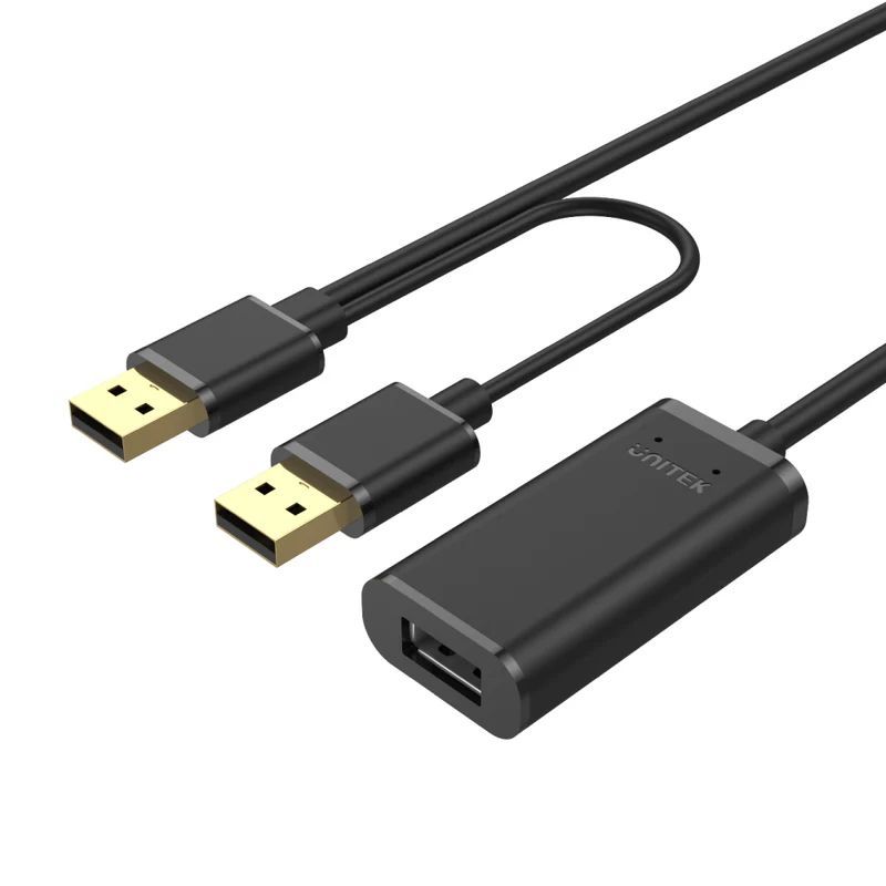 Unitek USB 2.0 Active Extension Cable 10m Black Unitek USB 2.0 Active Extension Cable 10m Black