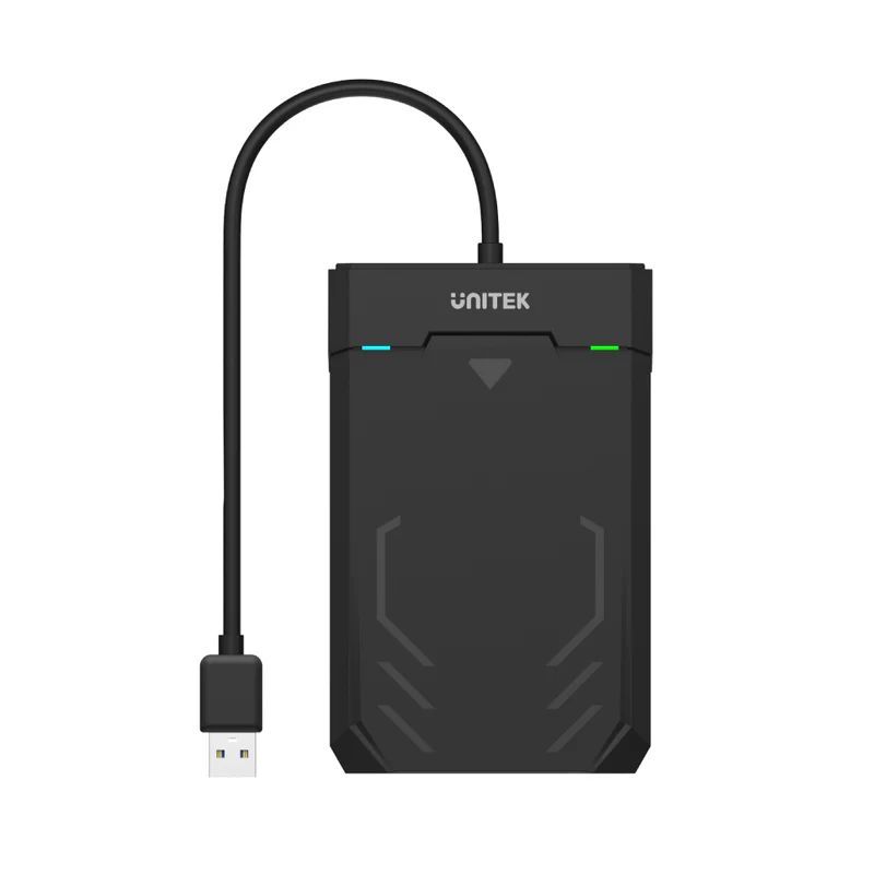 Unitek DiskGuard Raiden 2.5" SATA III 2.5” HDD/SSD Hard Disk Enclosure Black