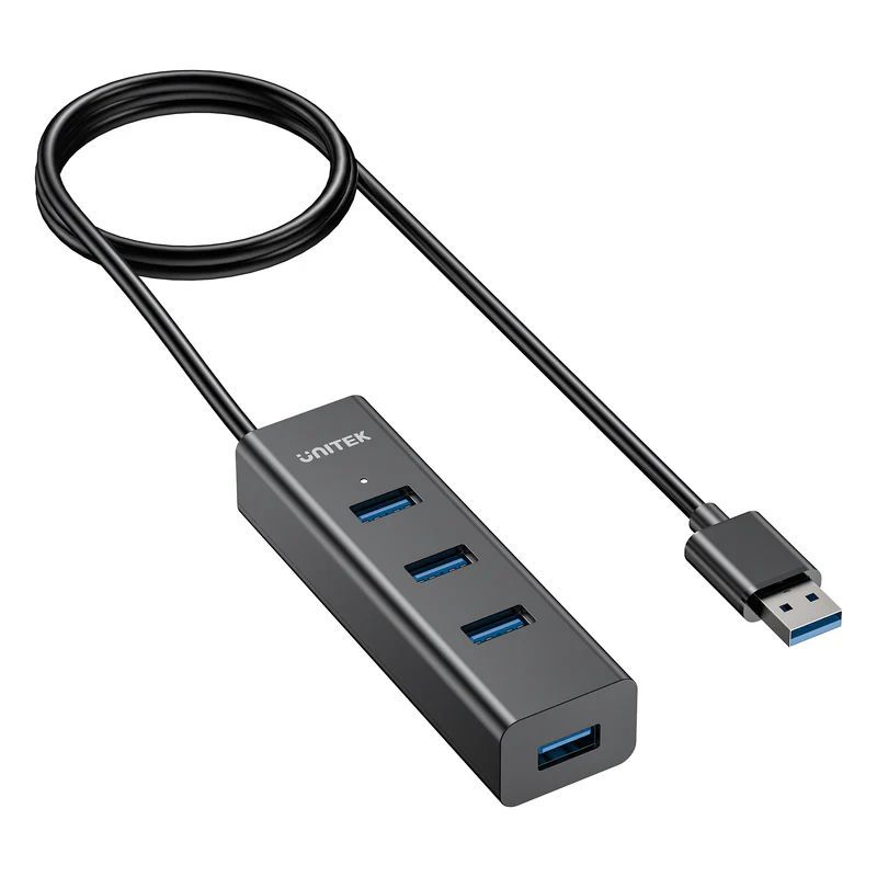Unitek 4-in-1 USB-A 5Gbps Hub Black Unitek 4-in-1 USB-A 5Gbps Hub Black