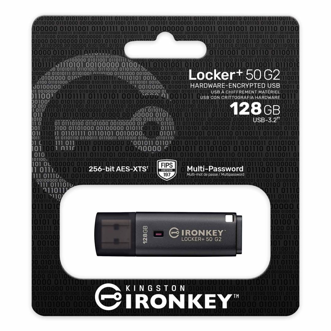 Kingston 128GB Ironkey Locker+ 50 G2 USB3.2 Black Kingston 128GB Ironkey Locker+ 50 G2 USB3.2 Black