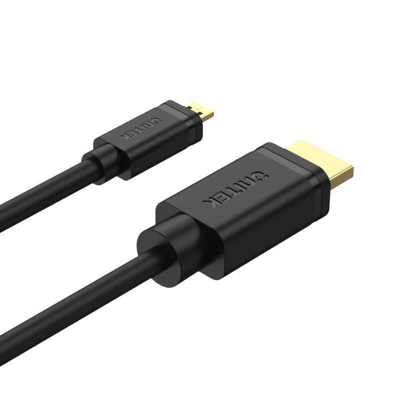 Unitek Micro HDMI to HDMI 4K 60Hz High Speed Cable 2m Black Unitek Micro HDMI to HDMI 4K 60Hz High Speed Cable 2m Black