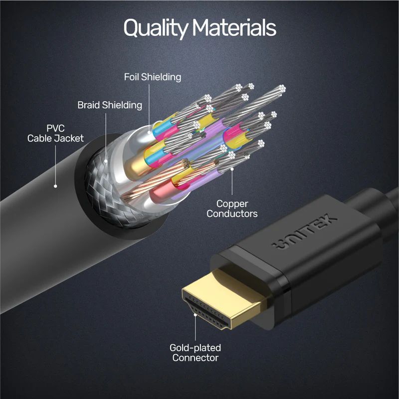 Unitek Micro HDMI to HDMI 4K 60Hz High Speed Cable 2m Black Unitek Micro HDMI to HDMI 4K 60Hz High Speed Cable 2m Black