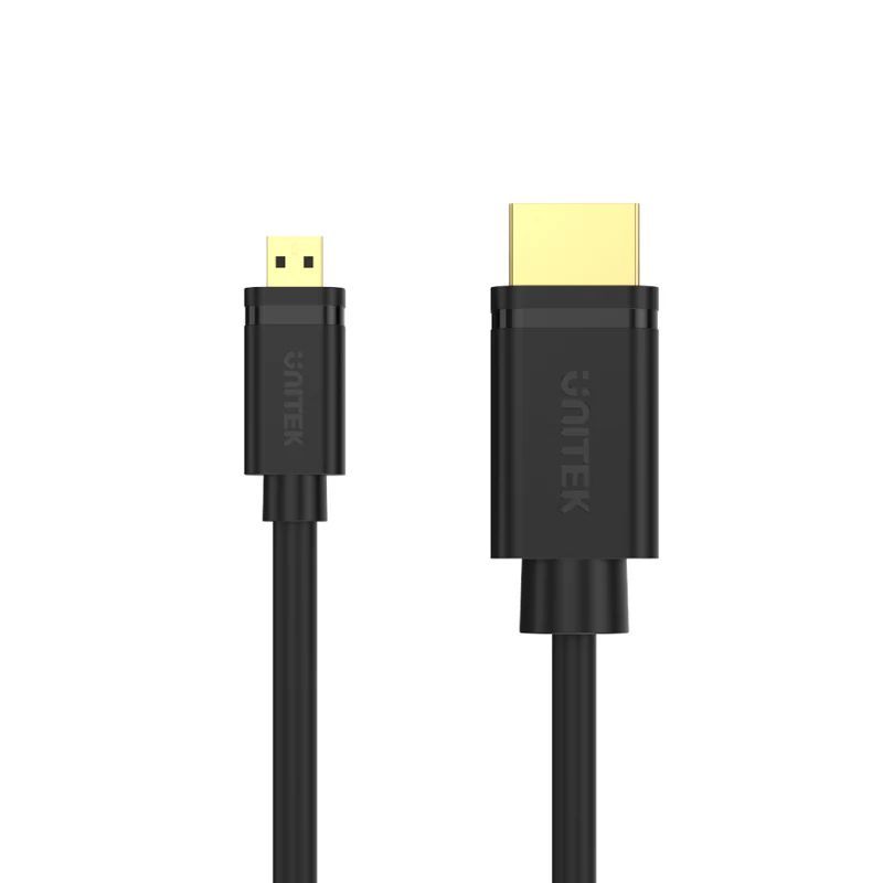 Unitek Micro HDMI to HDMI 4K 60Hz High Speed Cable 2m Black Unitek Micro HDMI to HDMI 4K 60Hz High Speed Cable 2m Black