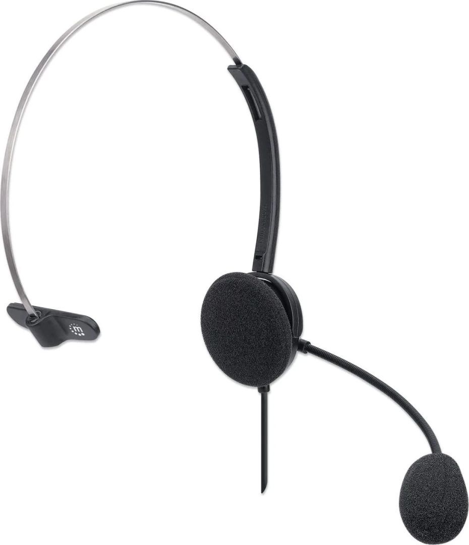 Manhattan Mono USB Headset Black Manhattan Mono USB Headset Black