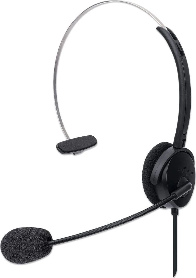 Manhattan Mono USB Headset Black Manhattan Mono USB Headset Black