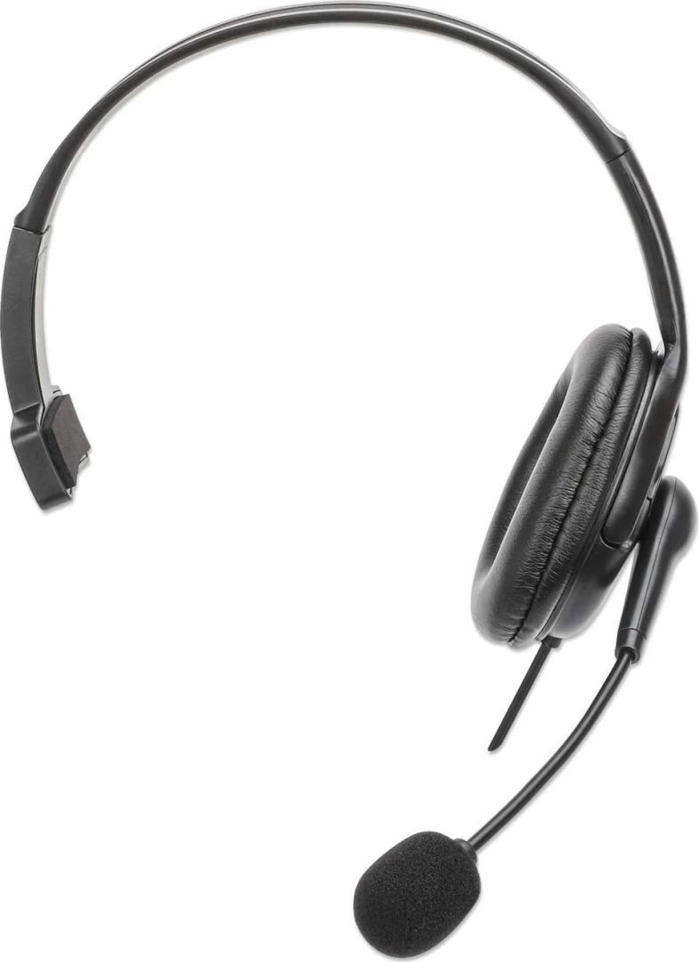 Manhattan Mono USB Headset Black Manhattan Mono USB Headset Black