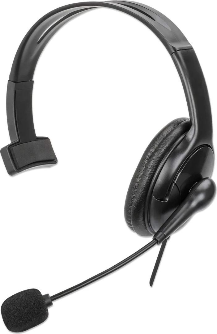 Manhattan Mono USB Headset Black Manhattan Mono USB Headset Black