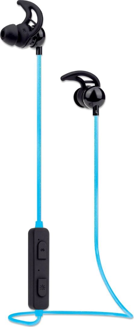 Manhattan Sound Science Glowing Sport Bluetooth Headset Black/Blue Manhattan Sound Science Glowing Sport Bluetooth Headset Black/Blue