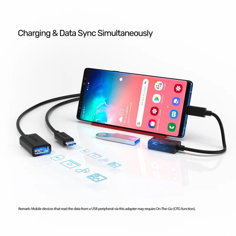 Unitek USB-C to USB-A Adapter with 5Gbps (USB 3.0) Black Unitek USB-C to USB-A Adapter with 5Gbps (USB 3.0) Black