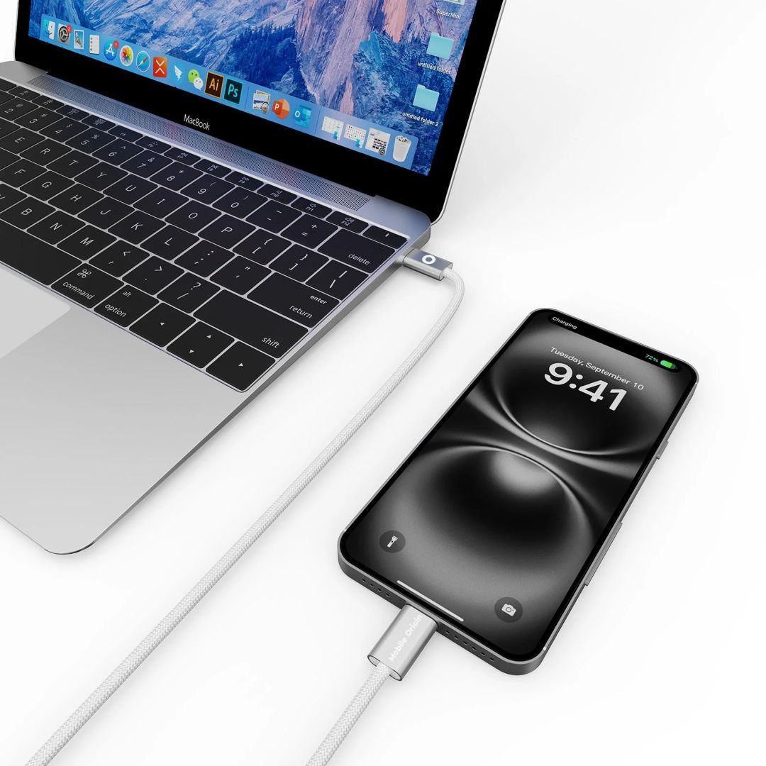Mobile Origin CB11 60W UltraSlim USB-C to USB-C Cable 1m White Mobile Origin CB11 60W UltraSlim USB-C to USB-C Cable 1m White