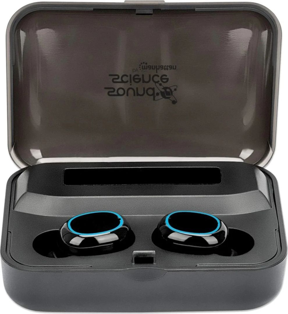 Manhattan Sound Science True Wireless Headset Black/Blue Manhattan Sound Science True Wireless Headset Black/Blue