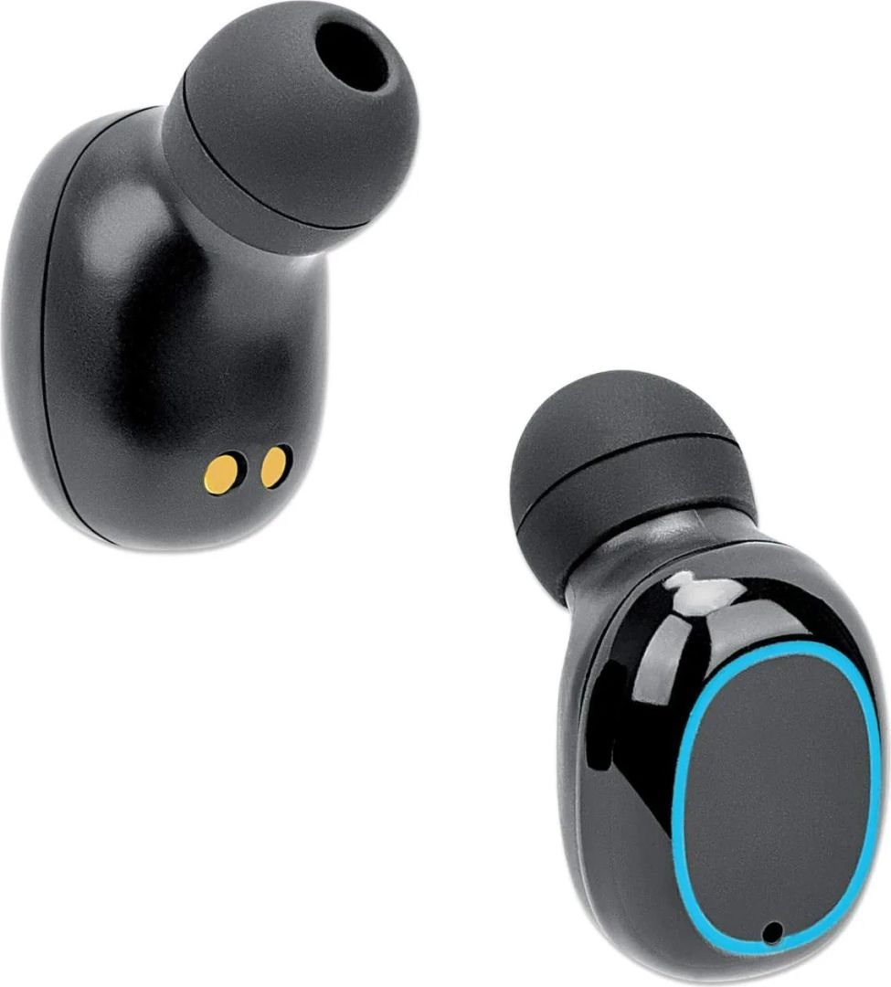 Manhattan Sound Science True Wireless Headset Black/Blue Manhattan Sound Science True Wireless Headset Black/Blue