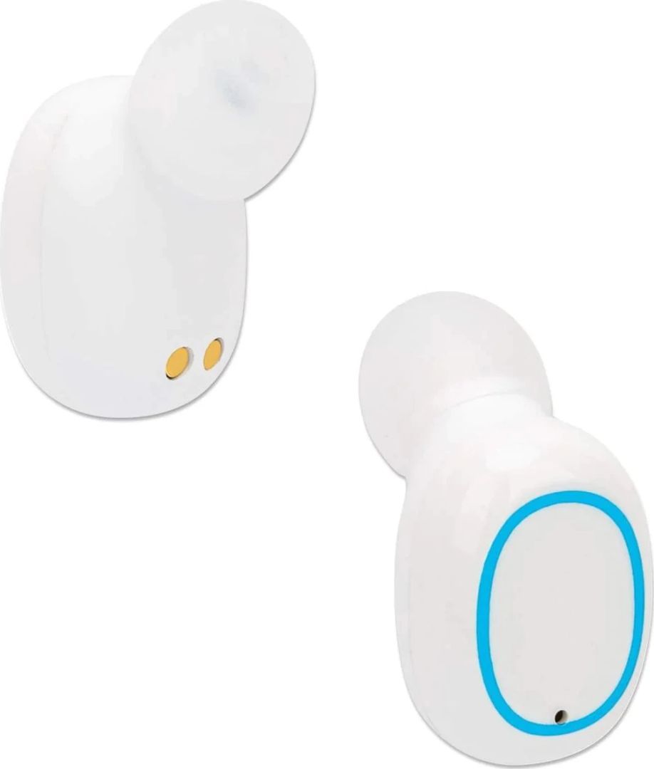 Manhattan Sound Science True Wireless Headset White/Blue Manhattan Sound Science True Wireless Headset White/Blue