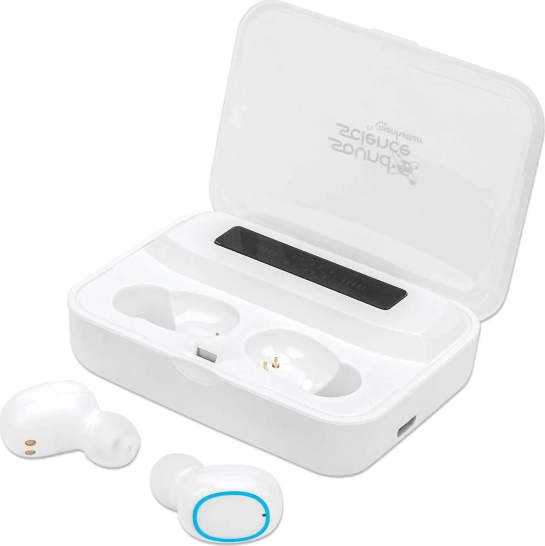Manhattan Sound Science True Wireless Headset White/Blue Manhattan Sound Science True Wireless Headset White/Blue