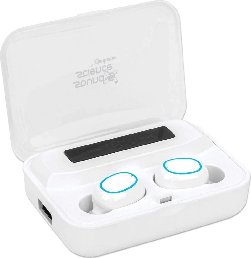 Manhattan Sound Science True Wireless Headset White/Blue Manhattan Sound Science True Wireless Headset White/Blue