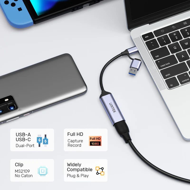 Unitek HDMI to USB-C/A Video Capture Card Unitek HDMI to USB-C/A Video Capture Card