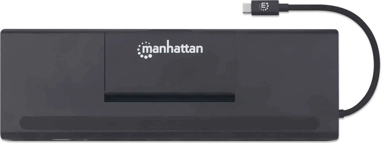 Manhattan USB-C 11-in-1 Triple Monitor Docking Station with MST Manhattan USB-C 11-in-1 Triple Monitor Docking Station with MST
