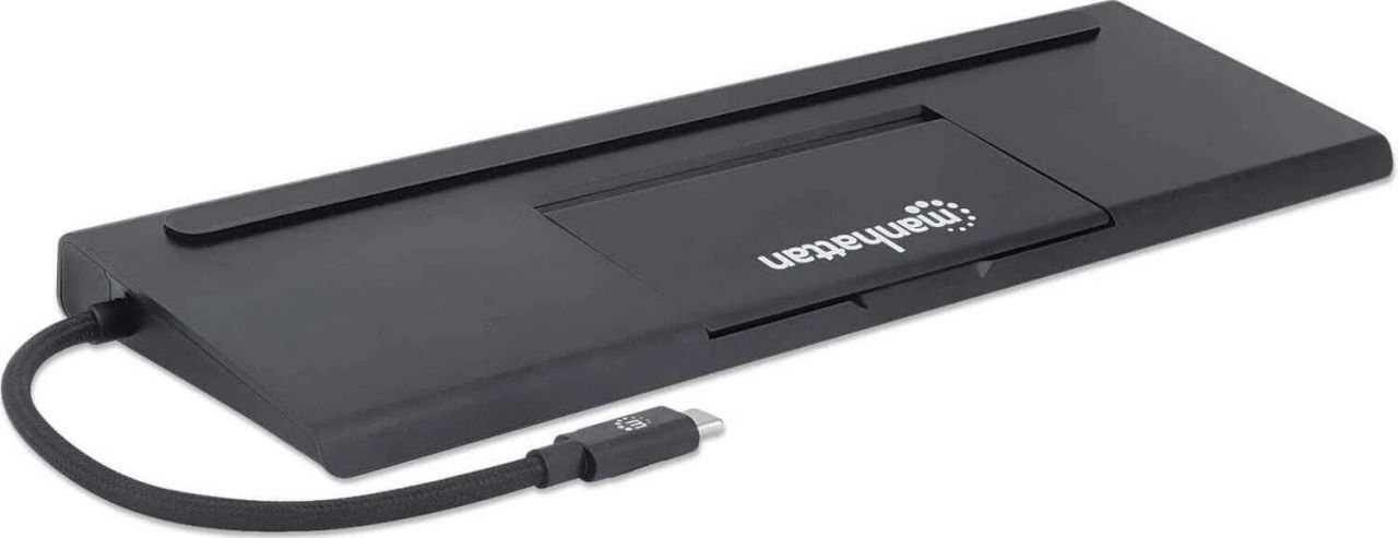 Manhattan USB-C 11-in-1 Triple Monitor Docking Station with MST Manhattan USB-C 11-in-1 Triple Monitor Docking Station with MST