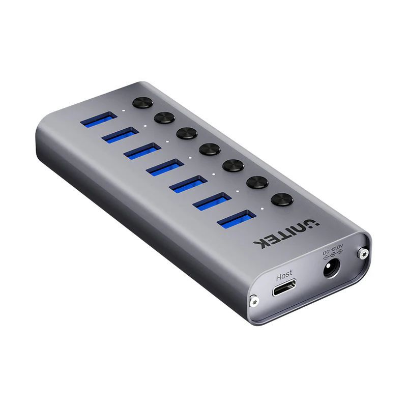 Unitek 7-in-1 Individual Switches Hub Space Grey Unitek 7-in-1 Individual Switches Hub Space Grey
