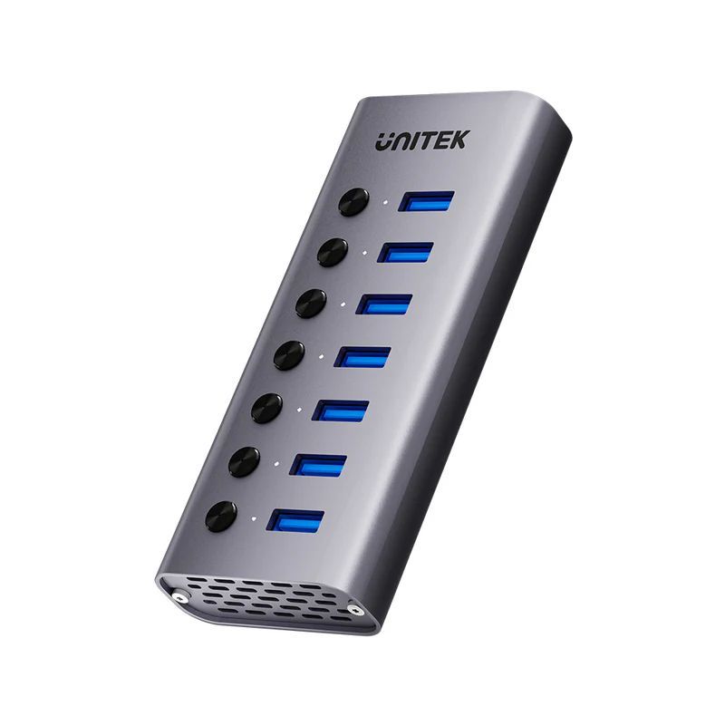 Unitek 7-in-1 Individual Switches Hub Space Grey Unitek 7-in-1 Individual Switches Hub Space Grey
