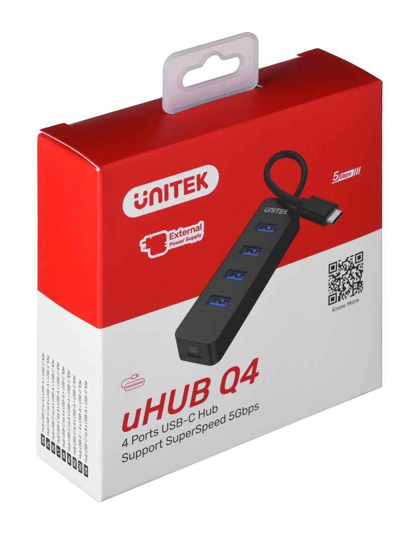 Unitek H1117B 4xport USB HUB Black Unitek H1117B 4xport USB HUB Black