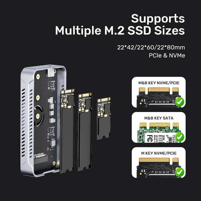 Unitek SolidForce Reefer TurboCool USB4 40Gbps M.2 SSD Enclosure with Cooling Fan Unitek SolidForce Reefer TurboCool USB4 40Gbps M.2 SSD Enclosure with Cooling Fan