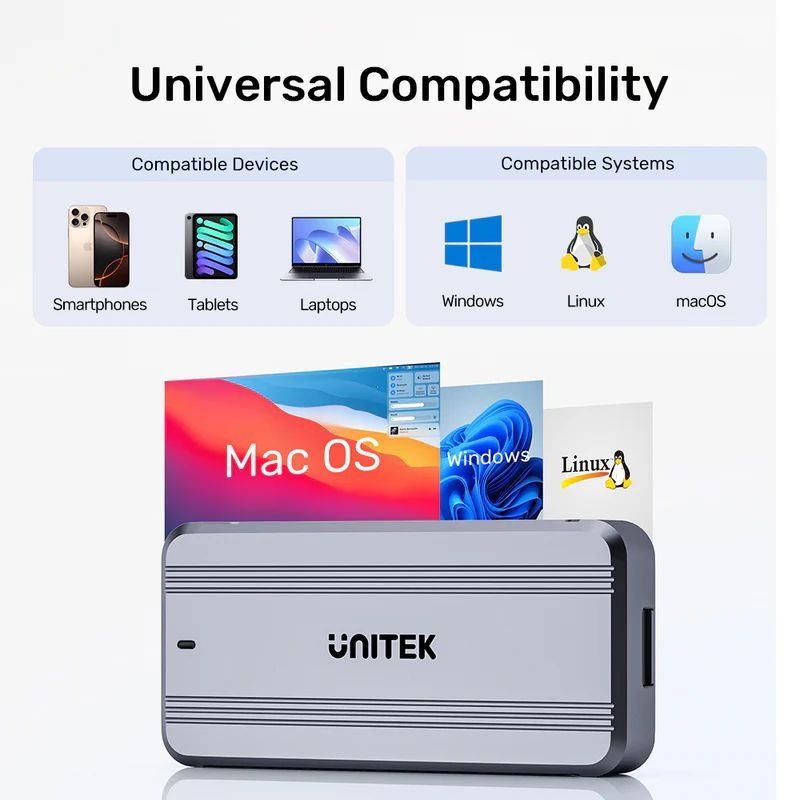 Unitek SolidForce Reefer TurboCool USB4 40Gbps M.2 SSD Enclosure with Cooling Fan Unitek SolidForce Reefer TurboCool USB4 40Gbps M.2 SSD Enclosure with Cooling Fan