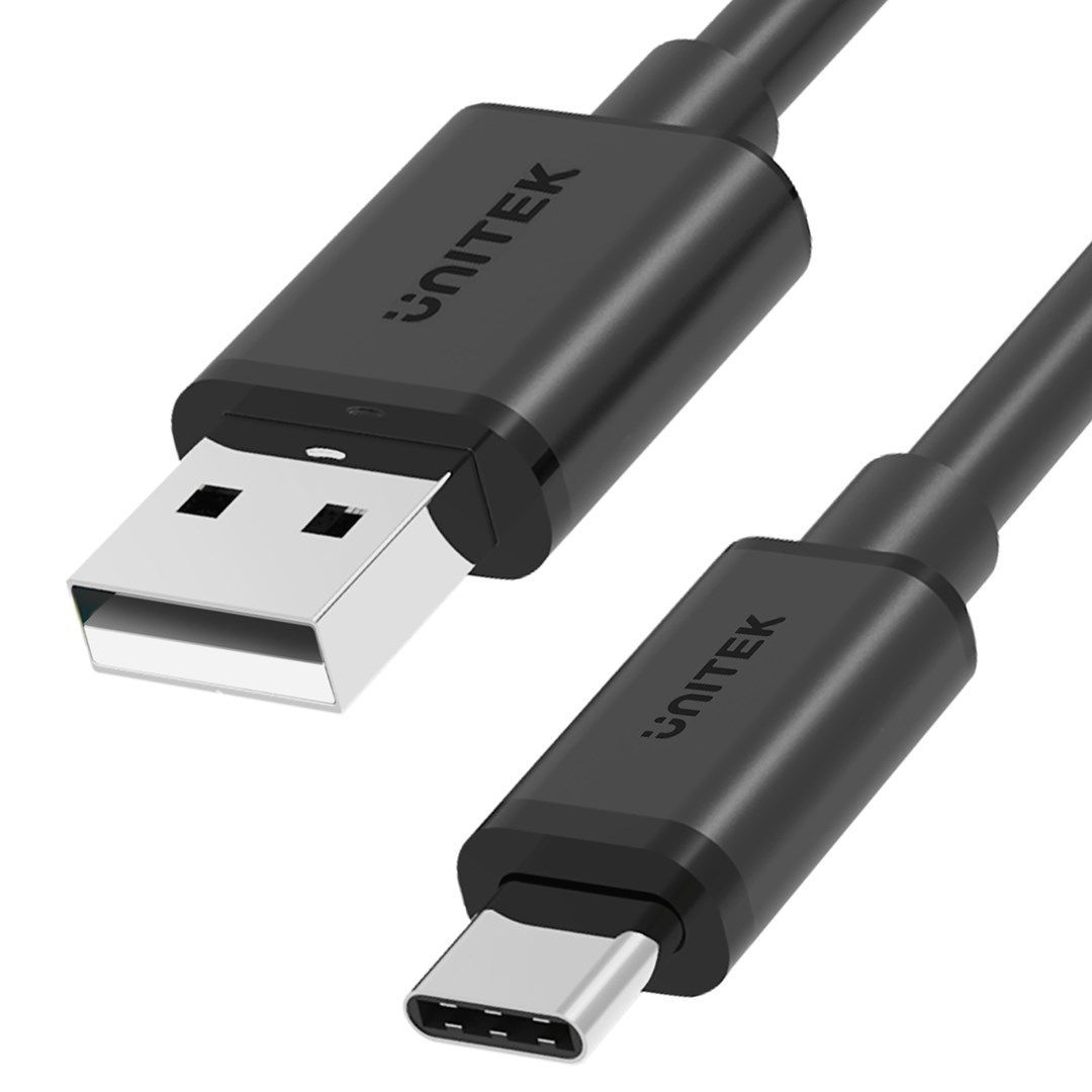 Unitek USB-A to USB-C Cable 0,5m Black Unitek USB-A to USB-C Cable 0,5m Black