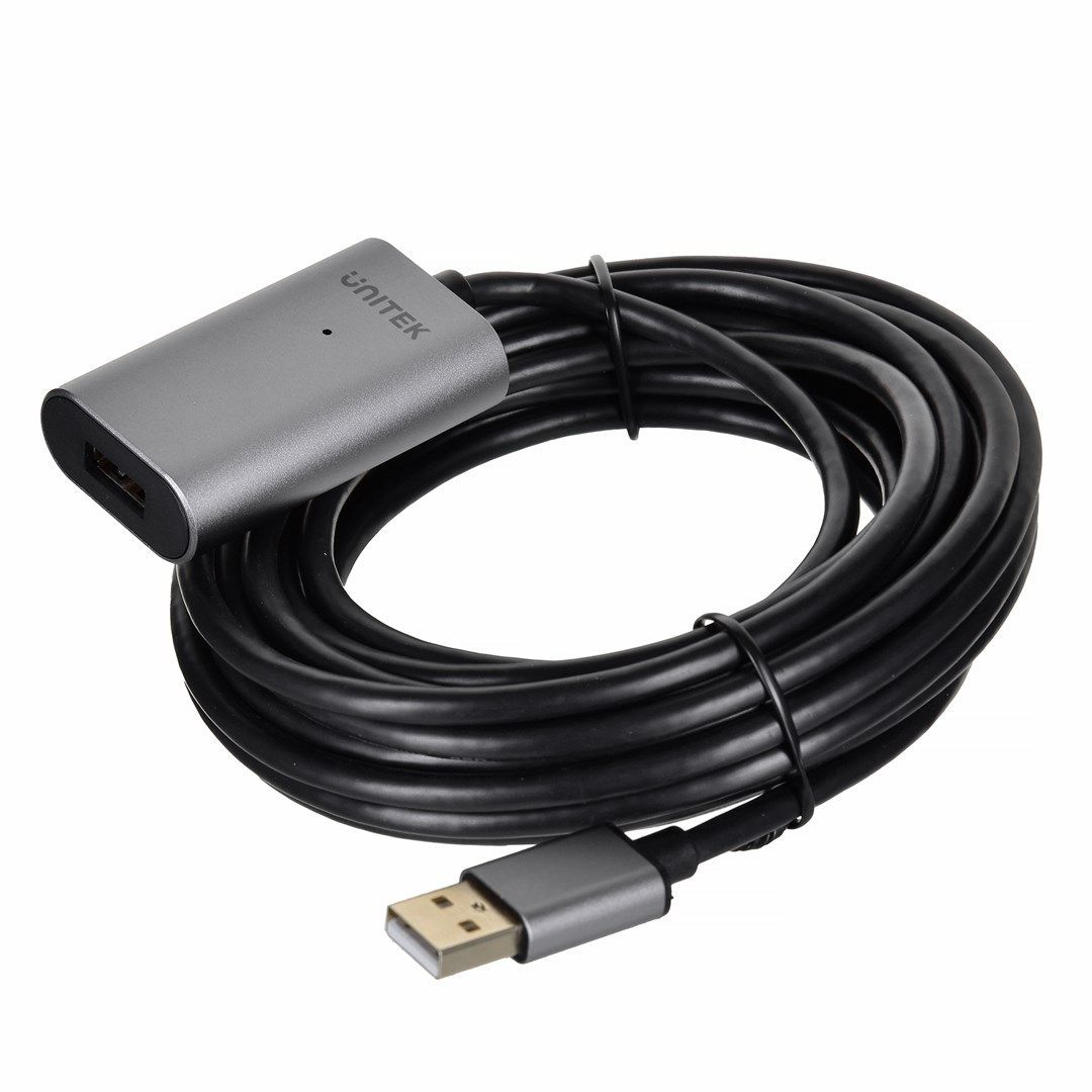 Unitek Y-271 USB cable 5m USB 2.0 USB A Grey Unitek Y-271 USB cable 5m USB 2.0 USB A Grey