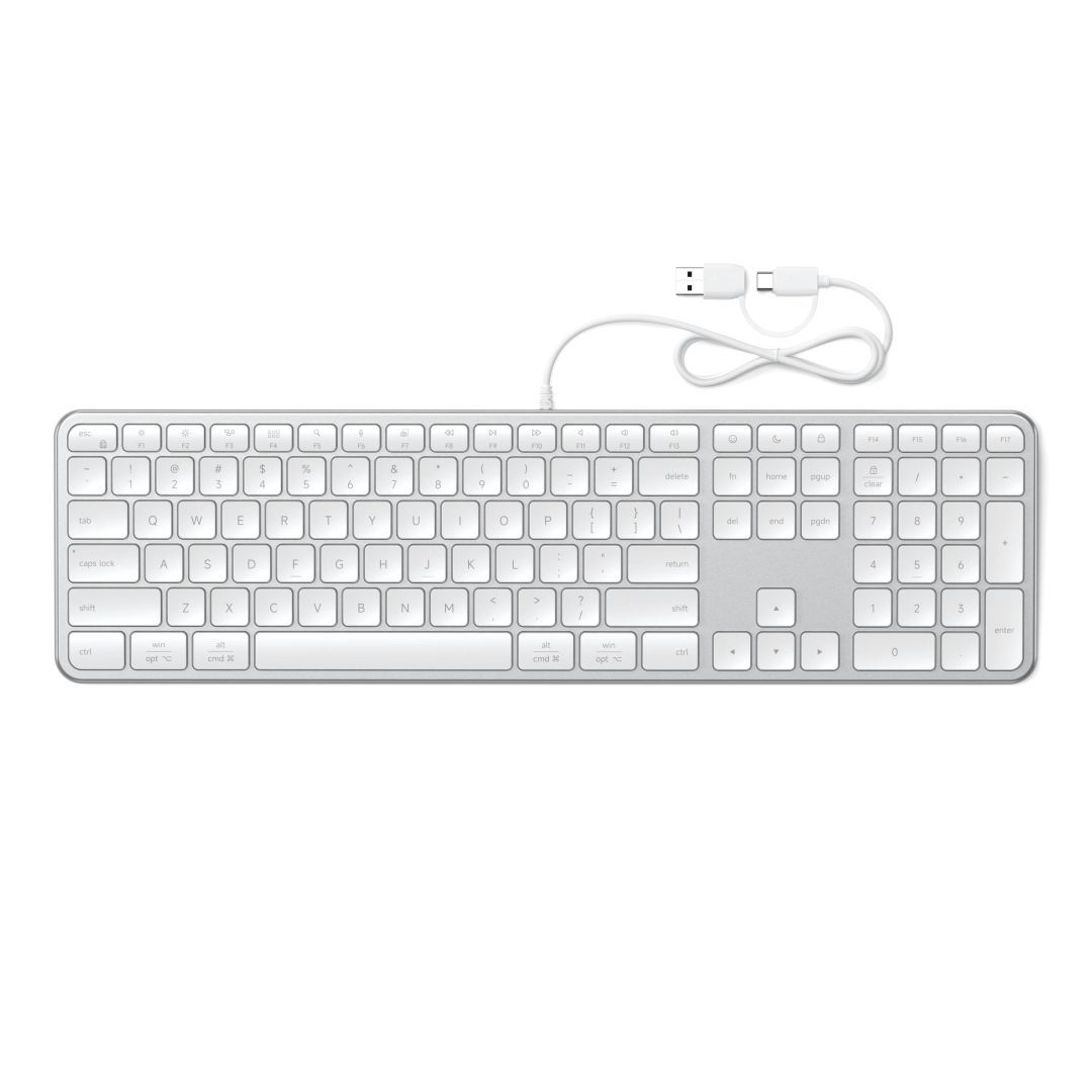 Satechi Slim LX3 Wired Keyboard Silver US Satechi Slim LX3 Wired Keyboard Silver US