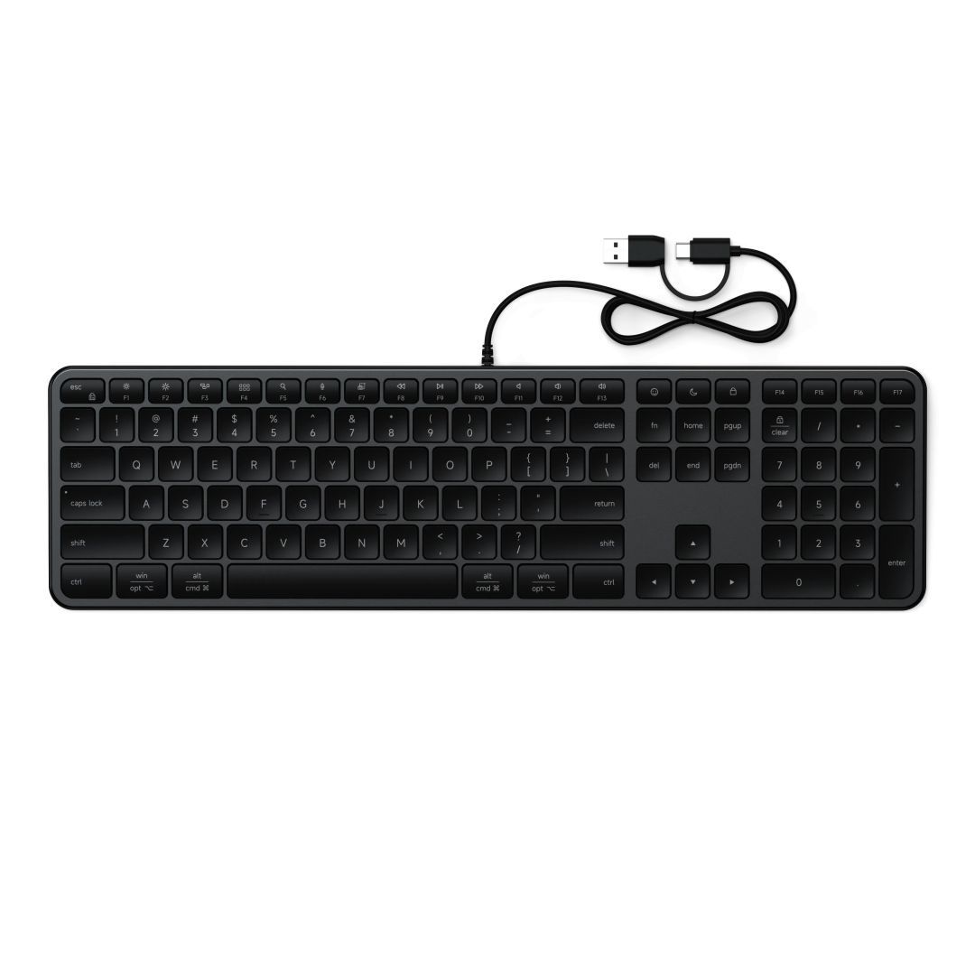 Satechi Slim LX3 Wired Keyboard Space Black US Satechi Slim LX3 Wired Keyboard Space Black US