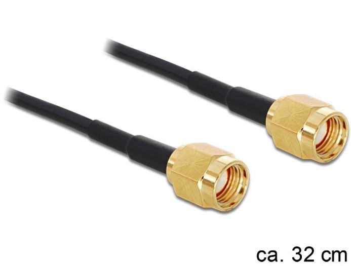 DeLock RP-SMA csatlakozódugó > RP-SMA csatlakozódugó adapter (320 mm)