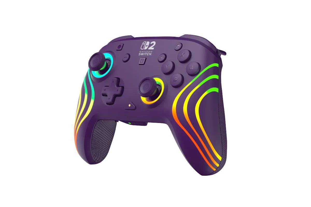 PDP Afterglow Wave Wireless Controller for Nintendo Switch 2 Purple