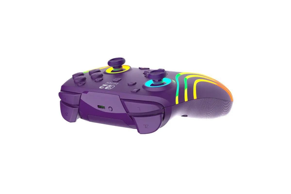PDP Afterglow Wave Wireless Controller for Nintendo Switch 2 Purple