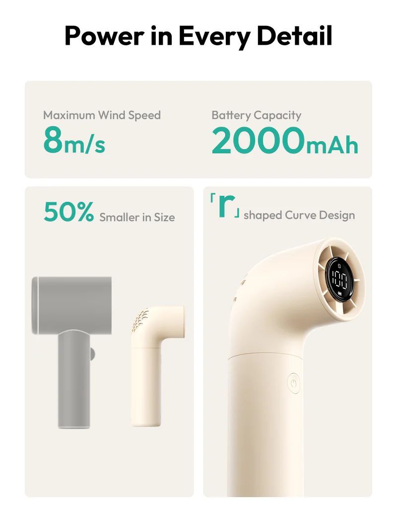 Aecooly Aero Handheld High-Speed Fan Beige