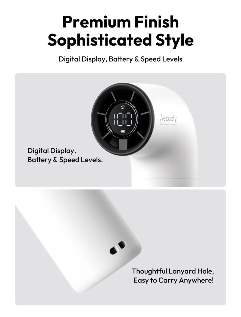 Aecooly Aero Handheld High-Speed Fan White