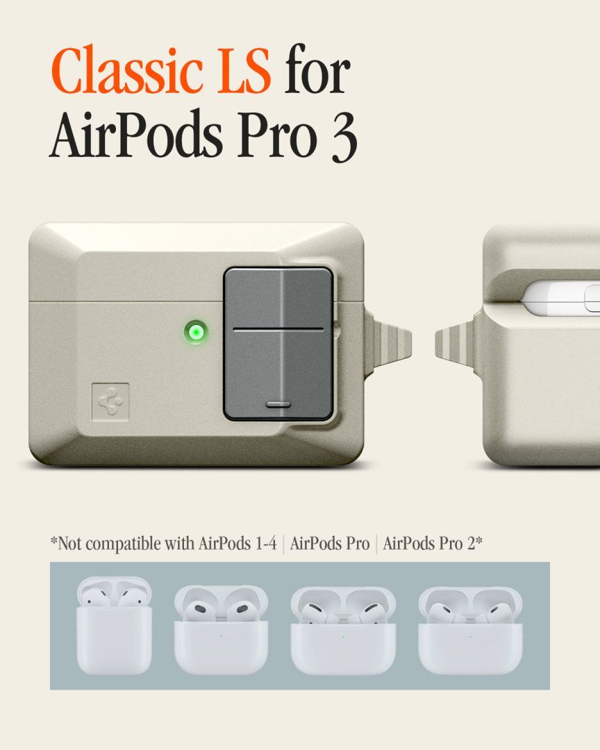 Spigen Classic LS case for AirPods Pro 3 Stone Spigen Classic LS case for AirPods Pro 3 Stone