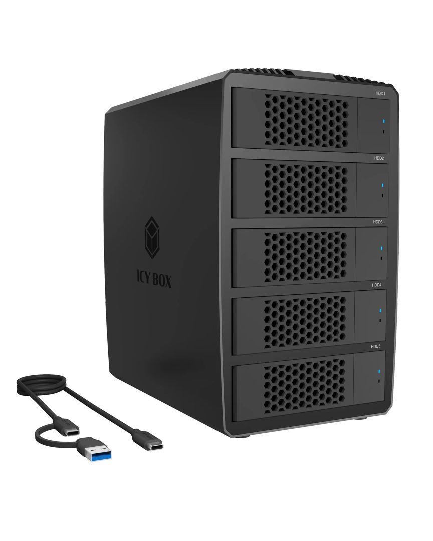 Raidsonic IcyBox RAID system for 5x 2.5"/3.5" SATA HDD/SSD