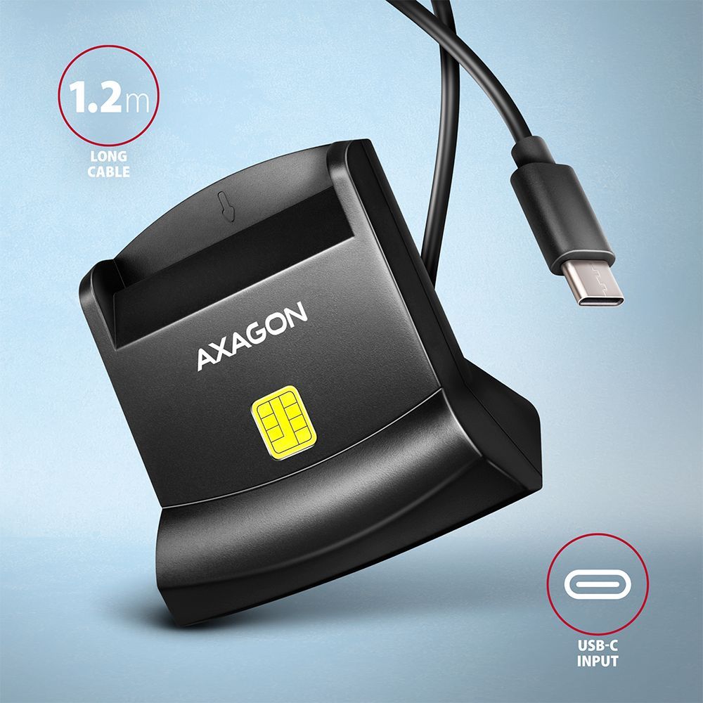 AXAGON CRE-SM4NC Smart Card Reader Black AXAGON CRE-SM4NC Smart Card Reader Black