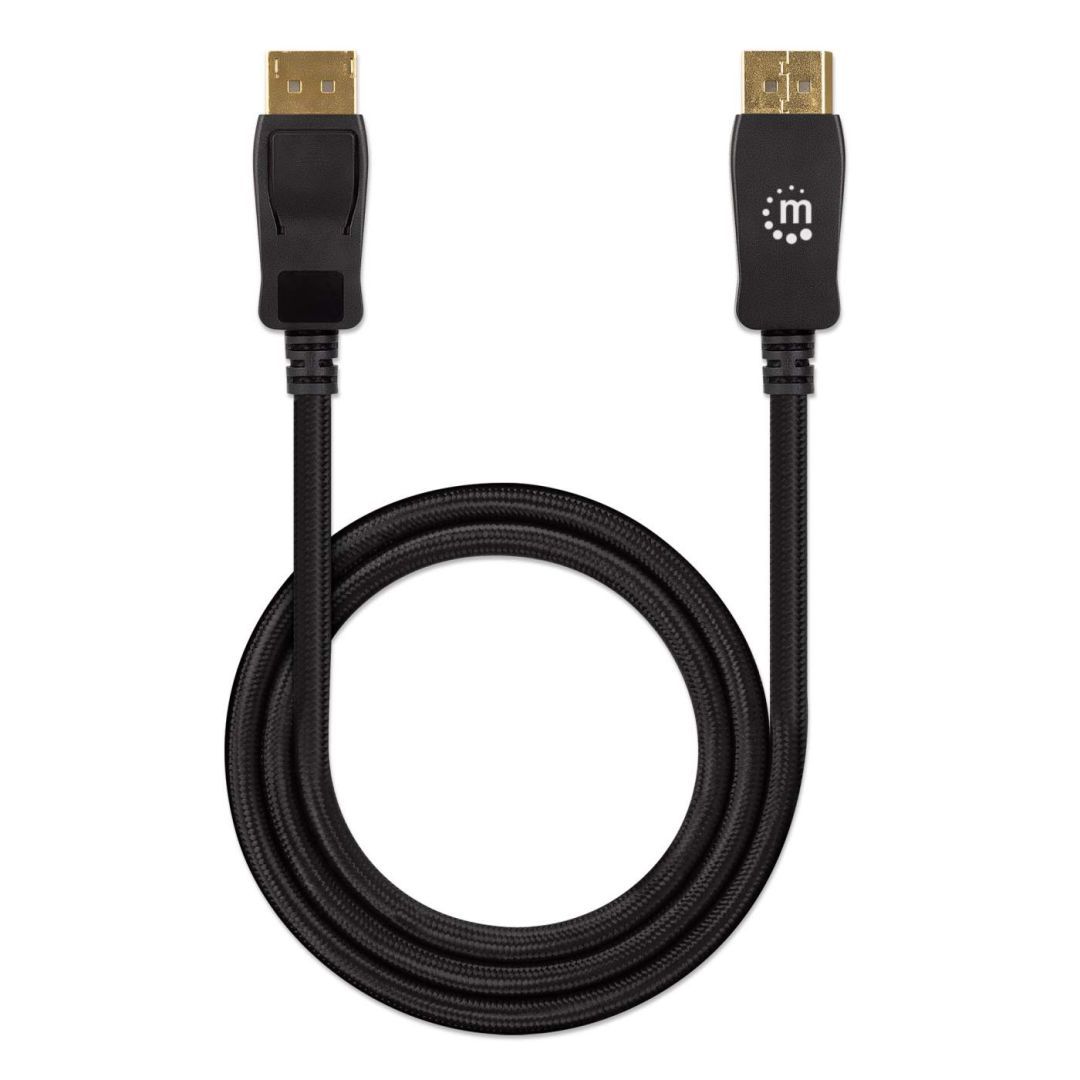 Manhattan 8K@60Hz DisplayPort 1.4 male/male Cable 1m Black