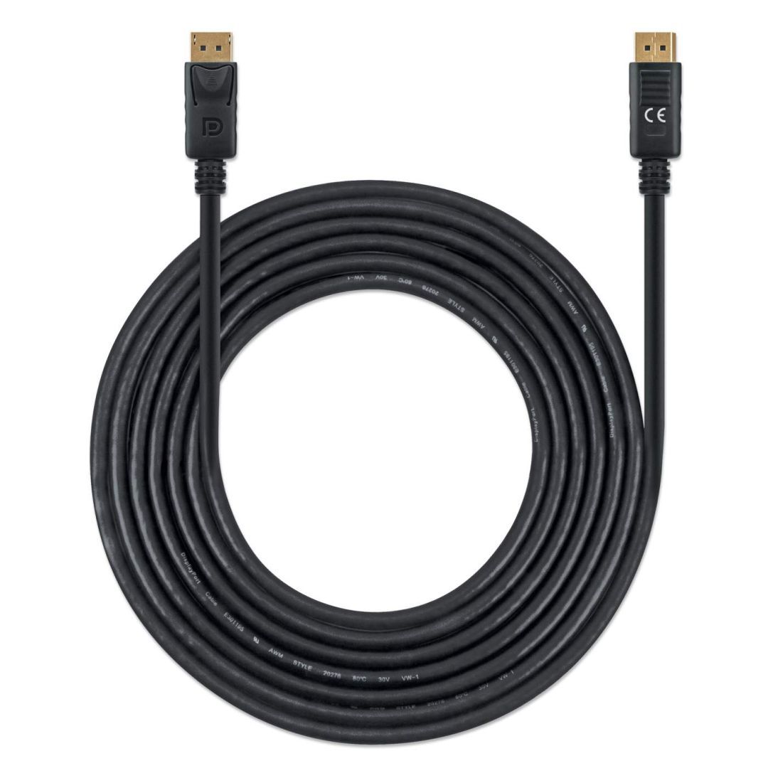 Manhattan 8K@60Hz DisplayPort 1.4 male/male Cable 3m Black