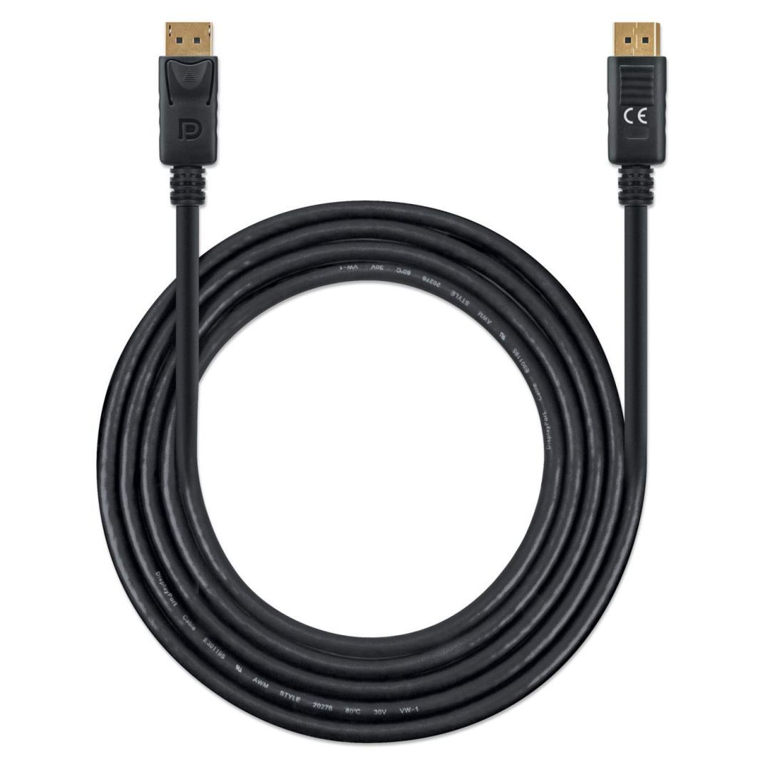 Manhattan 8K@60Hz DisplayPort 1.4 male/male Cable 2m Black