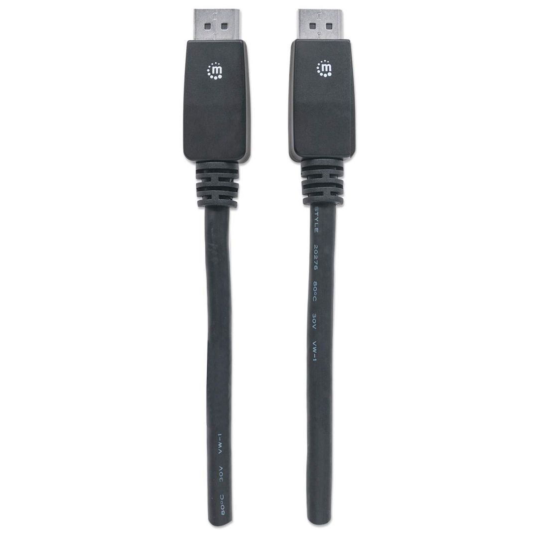 Manhattan 4K@60Hz DisplayPort 1.2 male/male Cable 10m Black