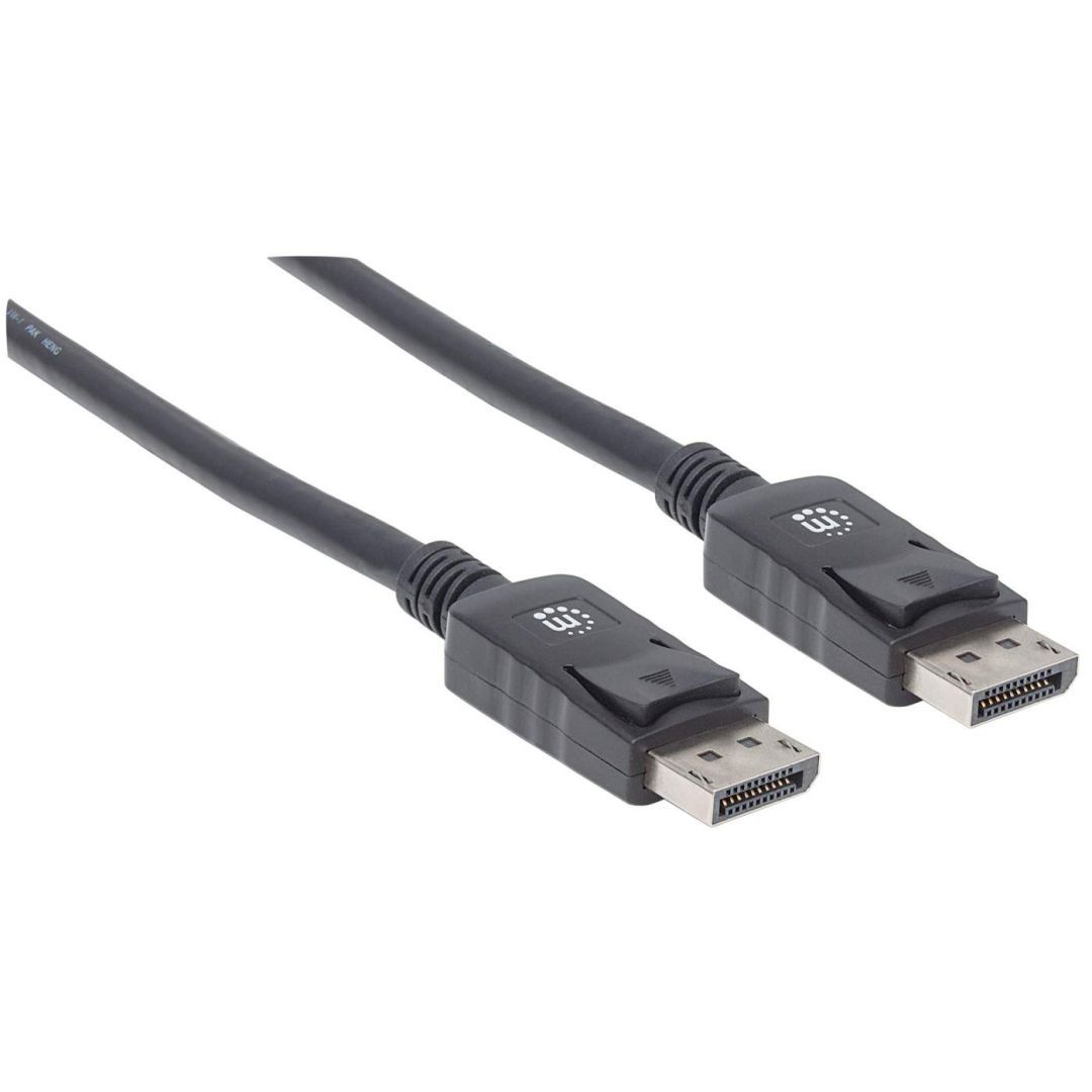 Manhattan 4K@60Hz DisplayPort 1.2 male/male Cable 1m Black
