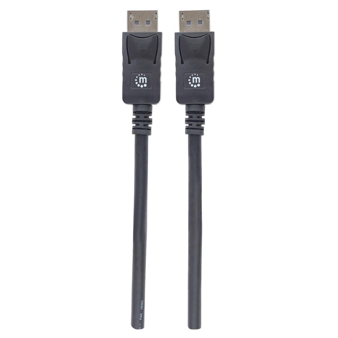 Manhattan 4K@60Hz DisplayPort 1.2 male/male Cable 1m Black