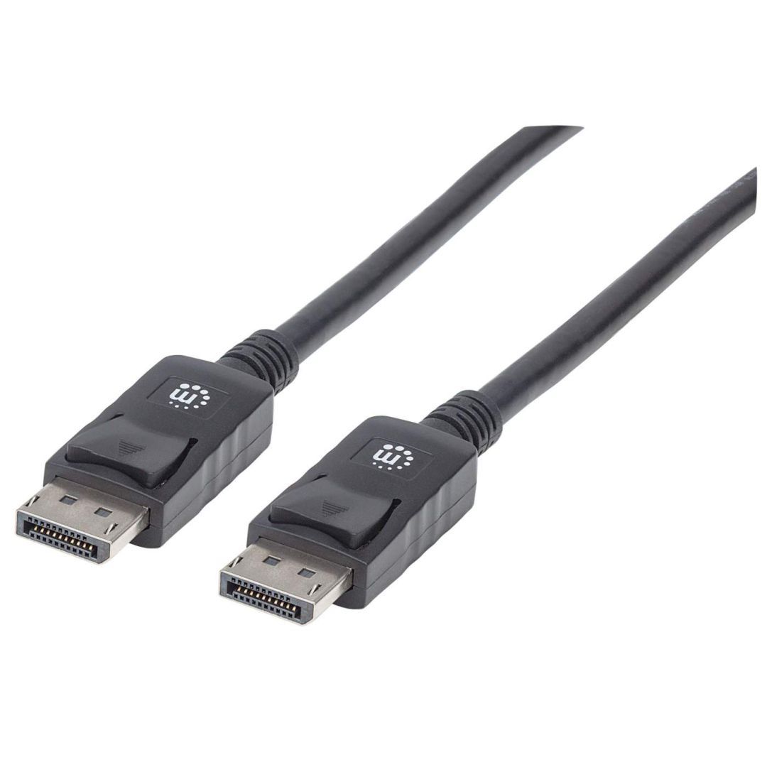 Manhattan 4K@60Hz DisplayPort 1.2 male/male Cable 1m Black