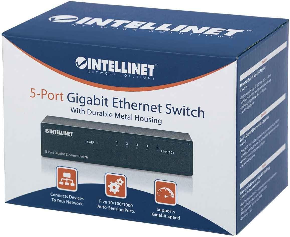 Intellinet 5-Port Switch Black